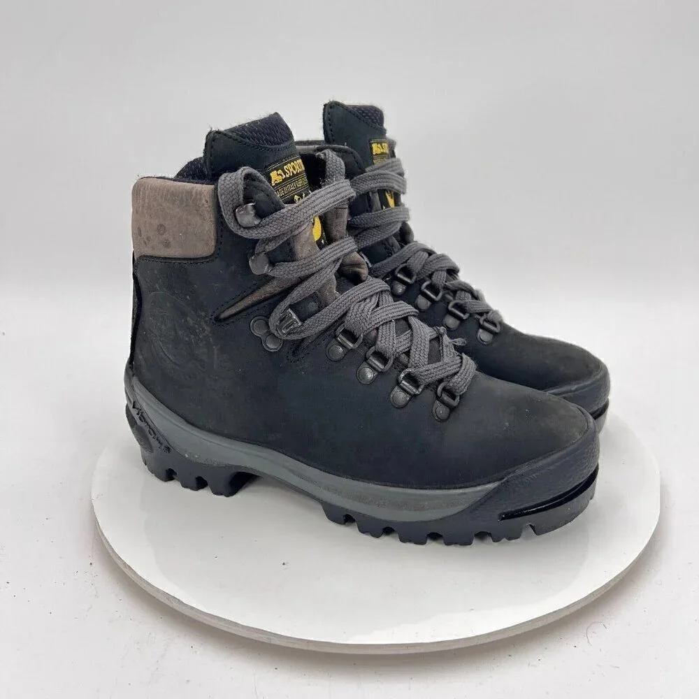 La Sportiva Men Size EU 38.5 US 6.5 Black Leather Mountaineering Hiking Boot